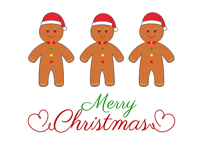Christmas gingerbread men