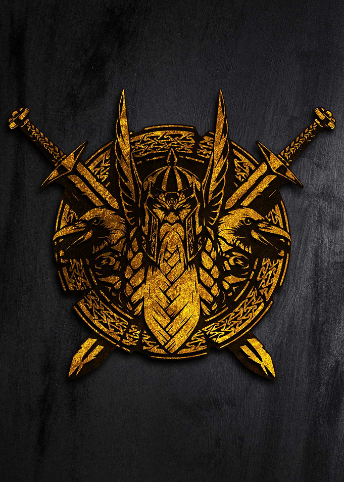 God Odin Viking Golden
