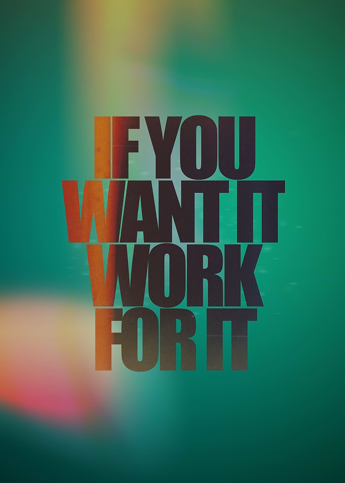If you want it