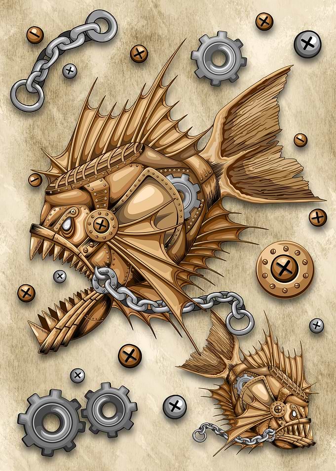 Steampunk Piranha Killer