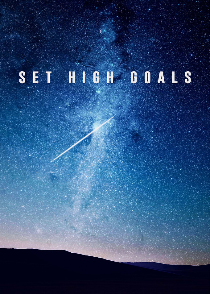 Set high goals