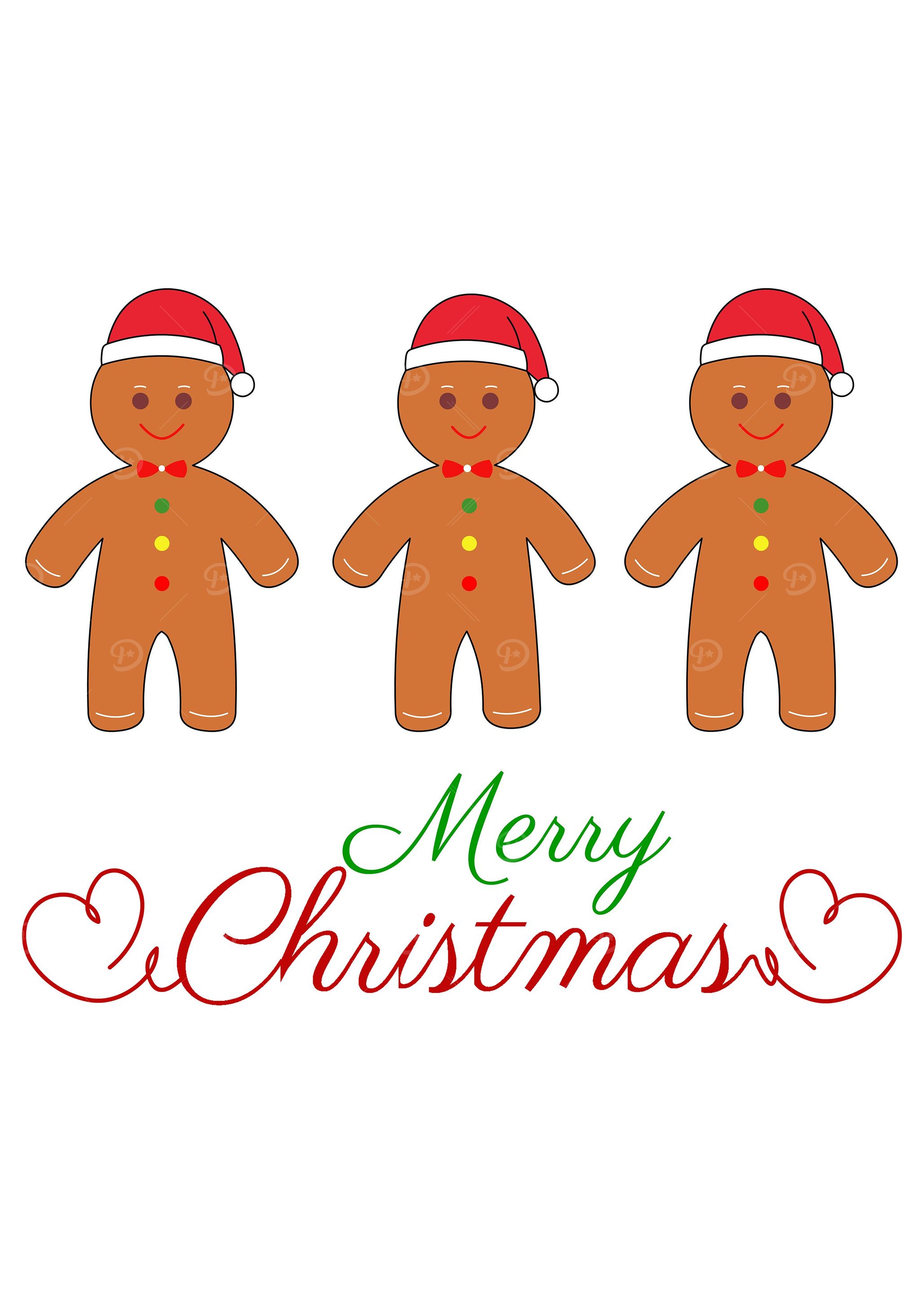 Christmas gingerbread men