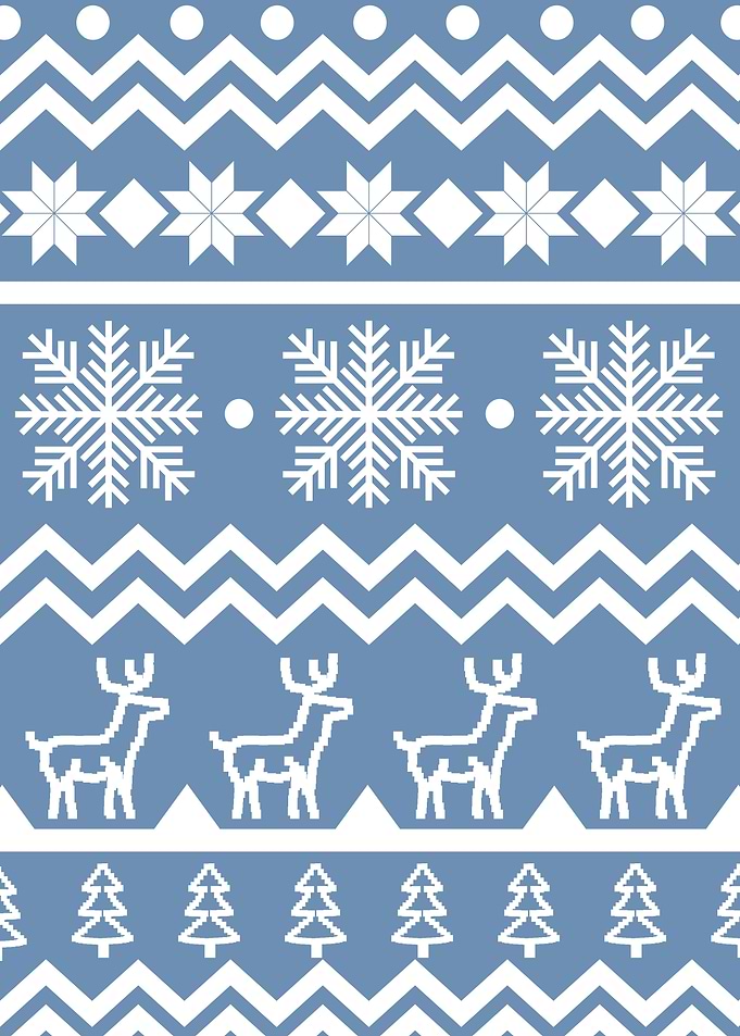 Blue christmas sweater