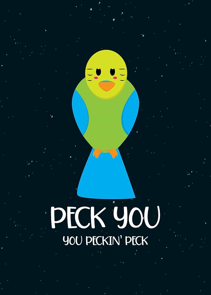 Peck You Bird Wall Art
