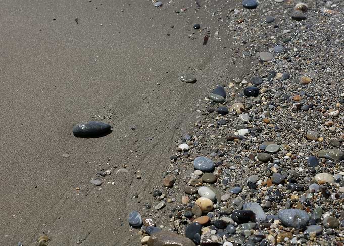 Sea beach ground Crete