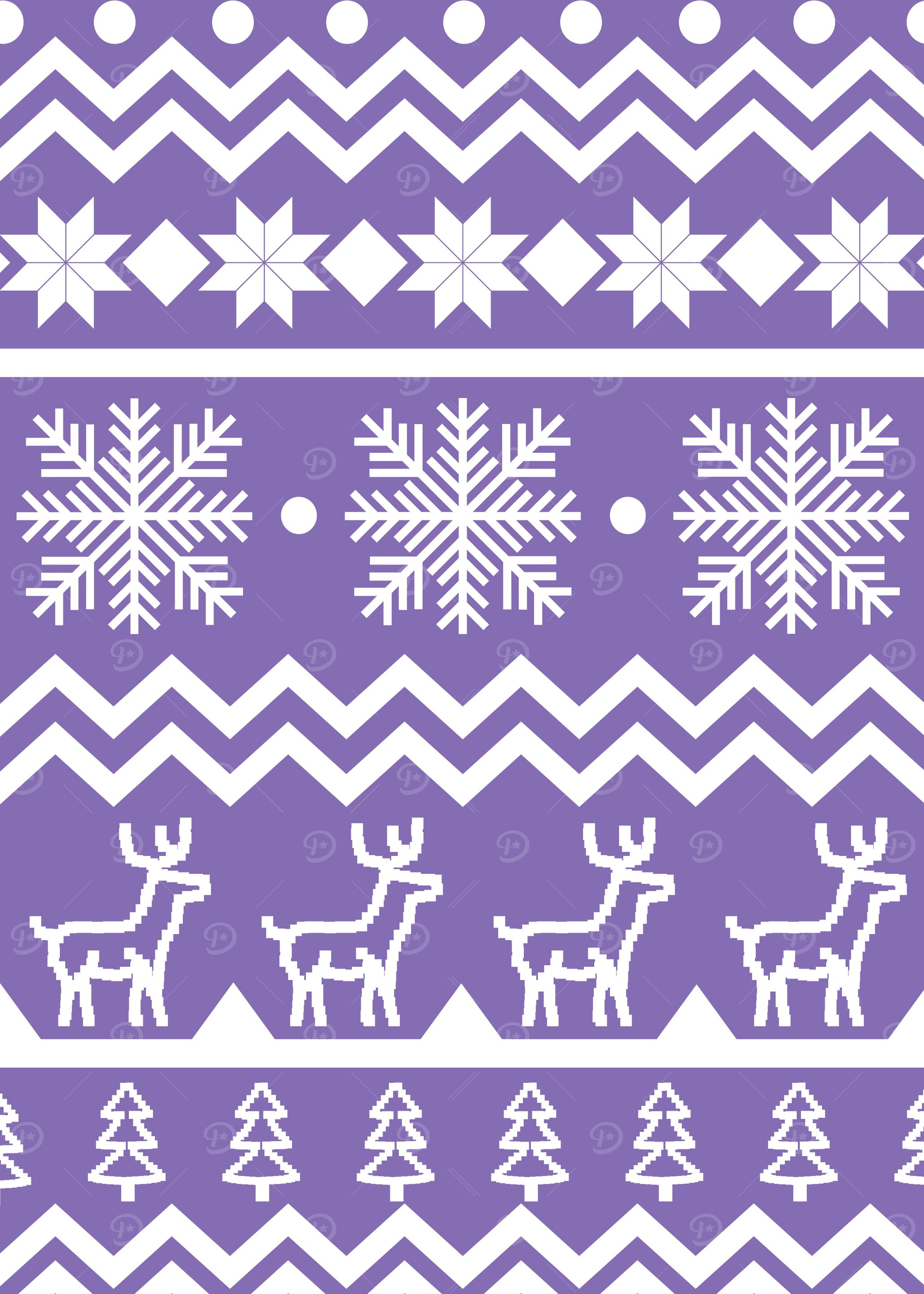 Purple Christmas sweater