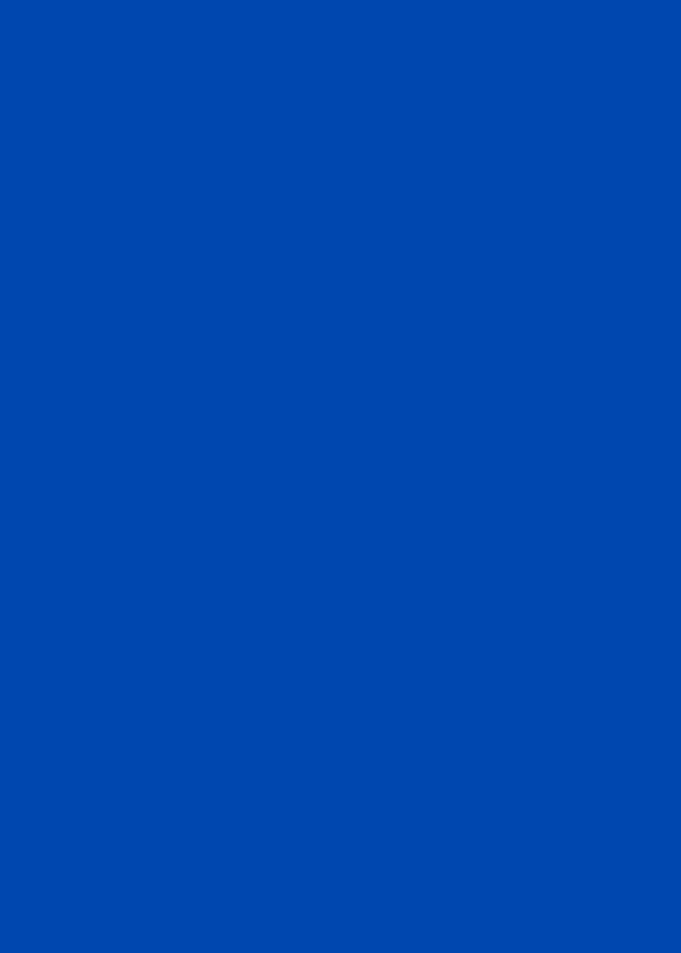 Blue color monochrome