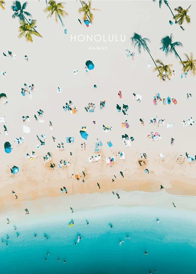 Honolulu Hawaii Artwork