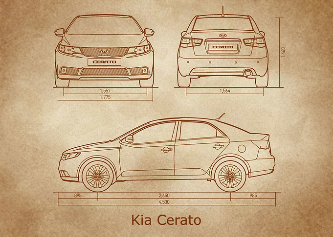 Kia Cerato 2009 old