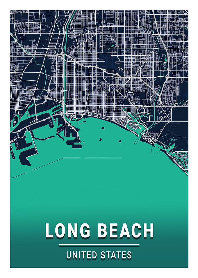 Long Beach Blue Dark Color