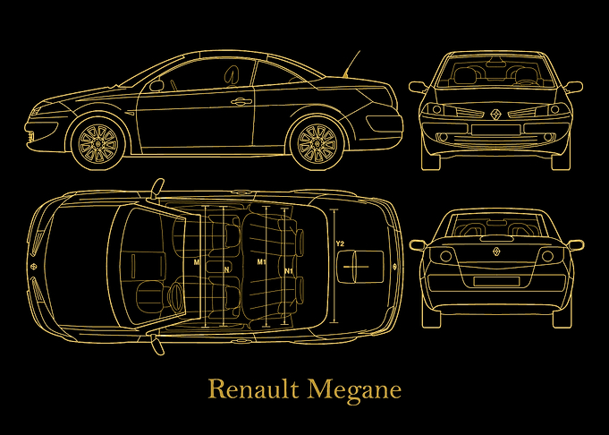 Renault Megane 2006 gold