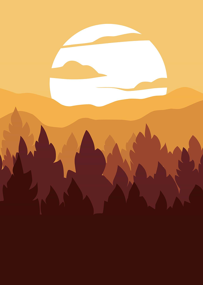 Sunset in the world