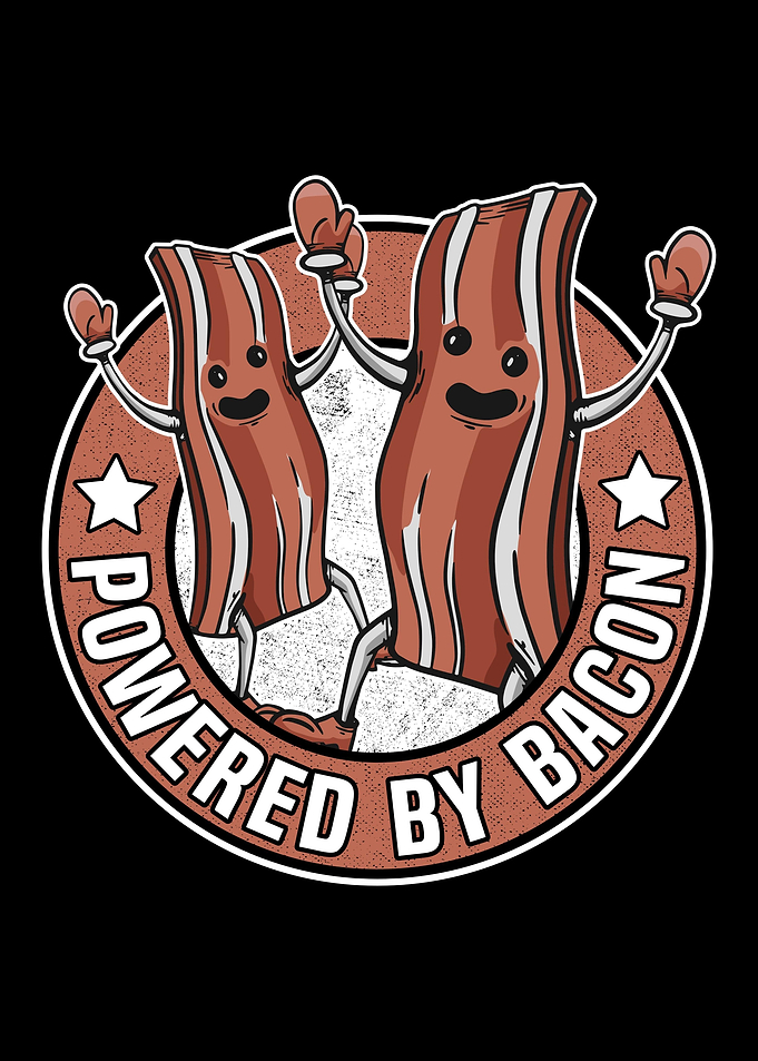 Powererd by Bacon