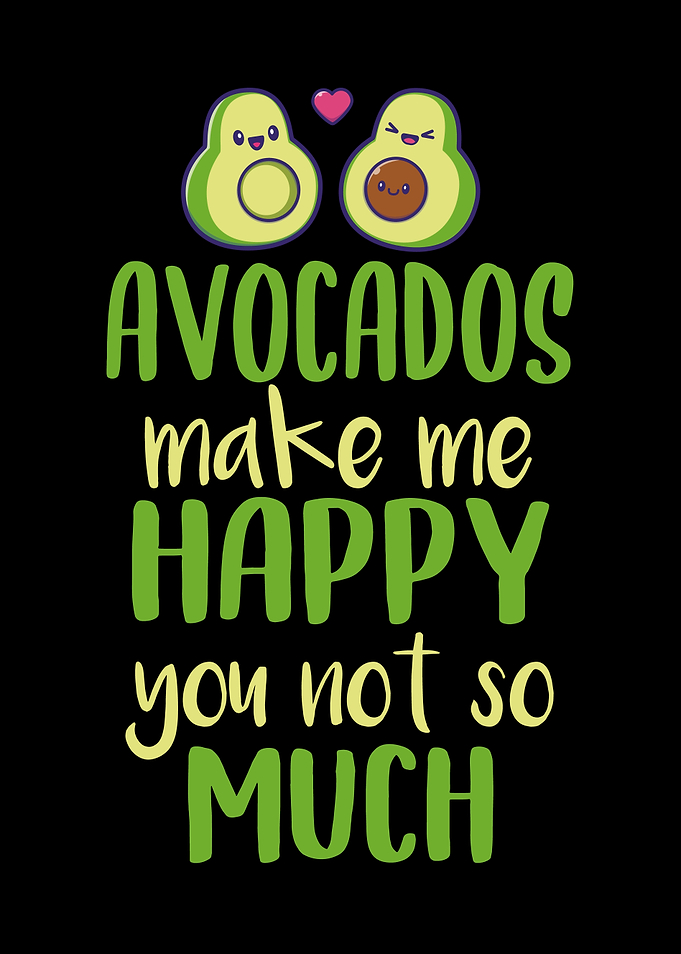 Avocado Saying Cute