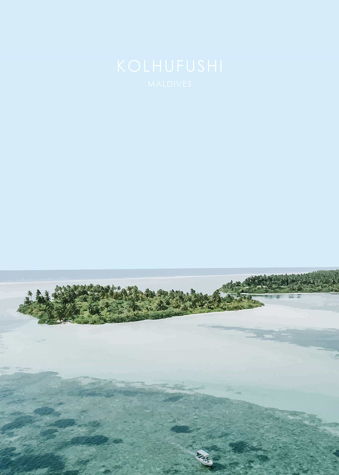 Maldives Travel Artwork