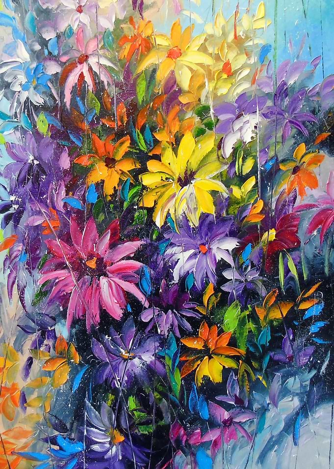 Bright dance of colors