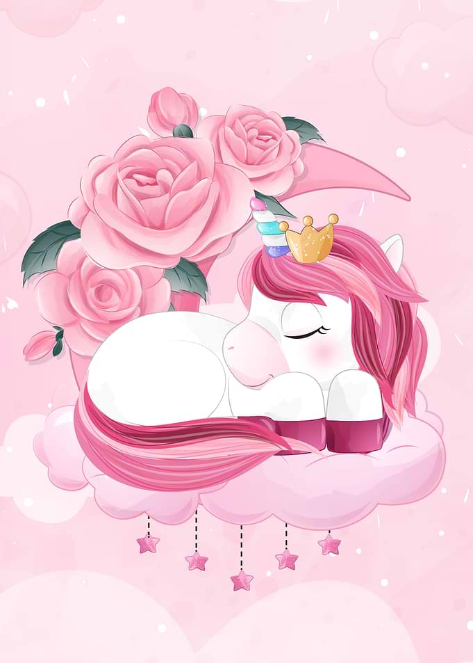 Cute doodle unicorn