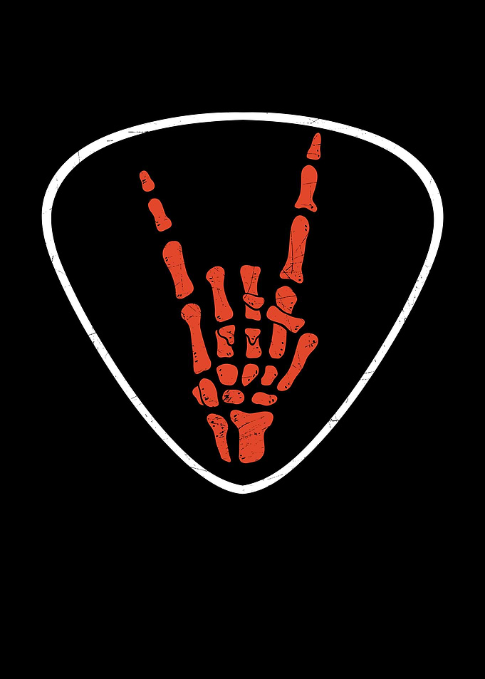 Cool rock skeleton hand