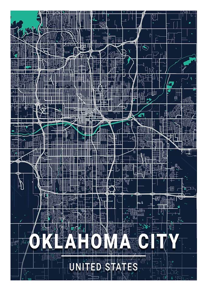 Oklahoma City Blue Dark