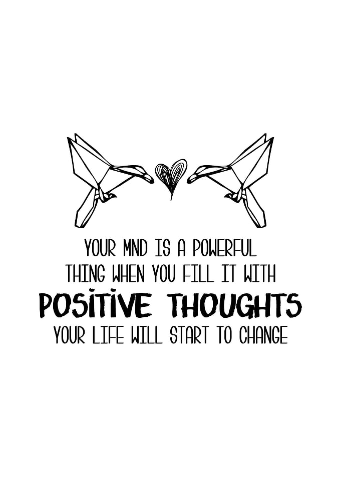 Positive Thoughts Wall Art