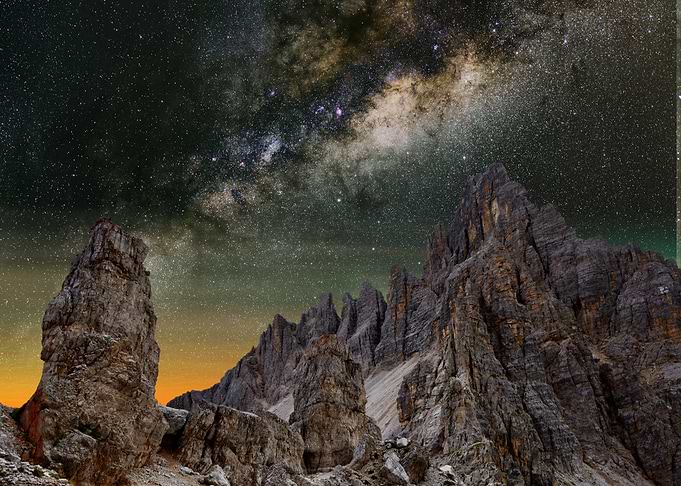 The Dolomites at night 5