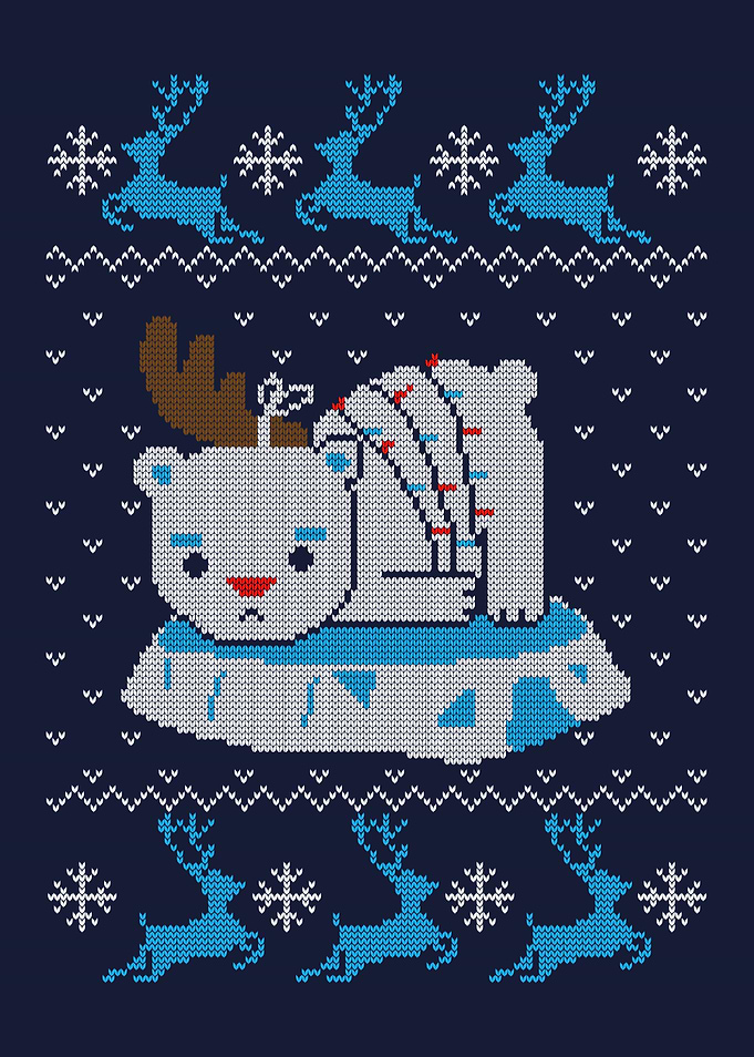 Sad Reindeer Bear
