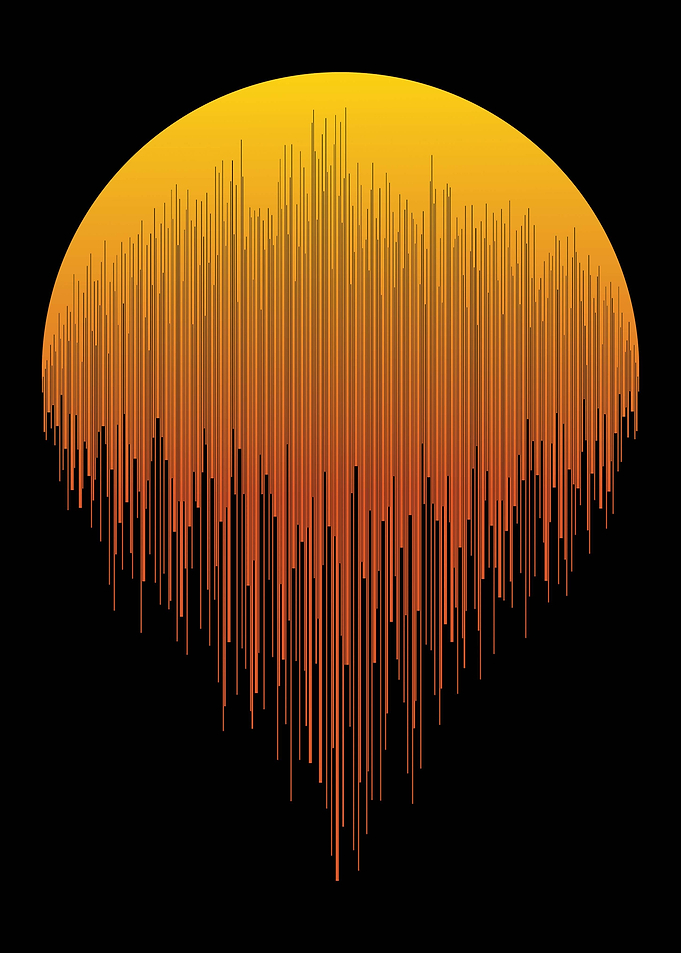 Sunset downpour
