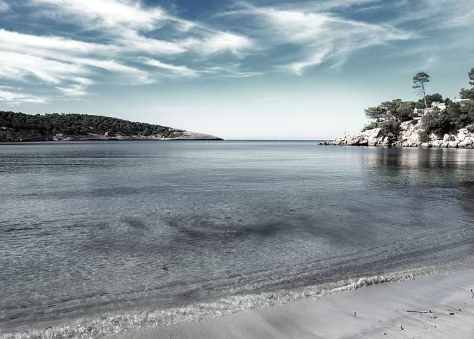 Blue beach Ibiza Summer