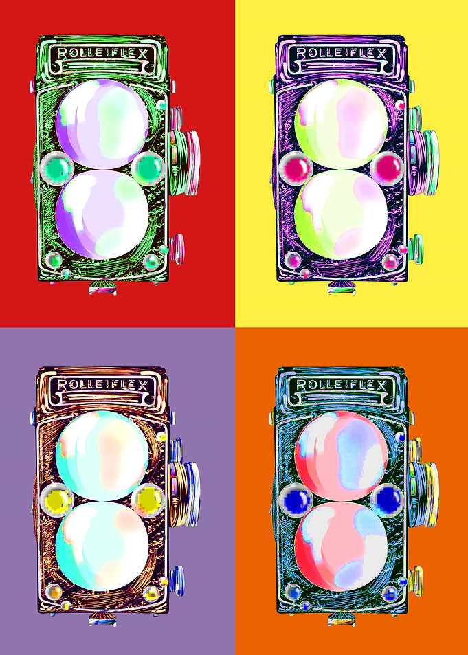 Pop art camera