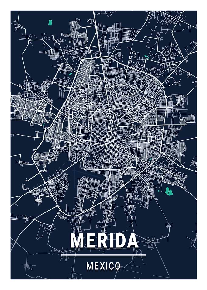 Merida Blue Dark Color Map