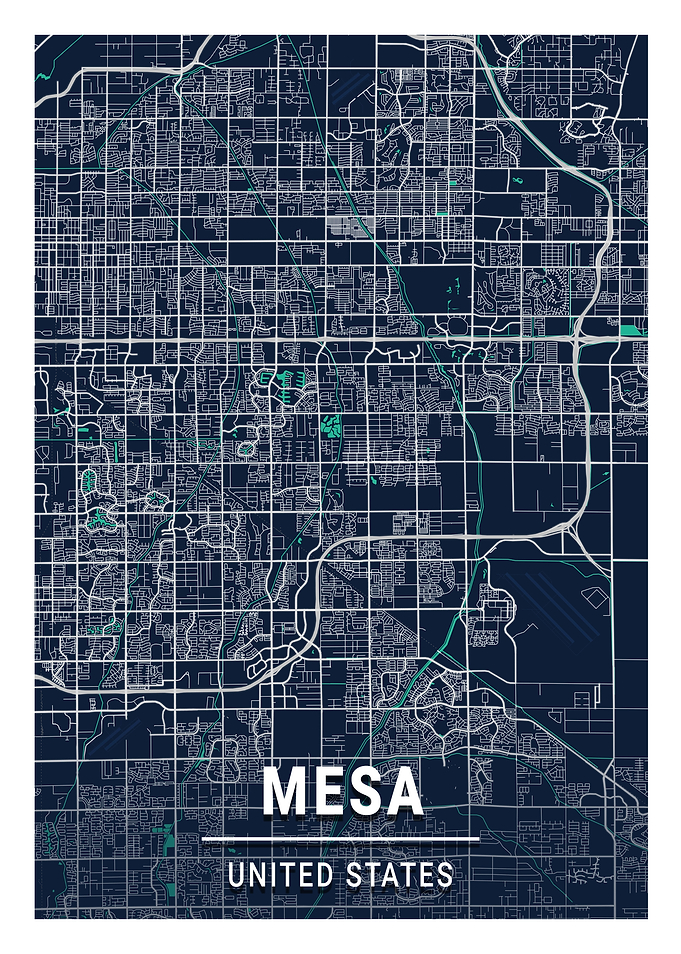 Mesa Blue Dark Color City
