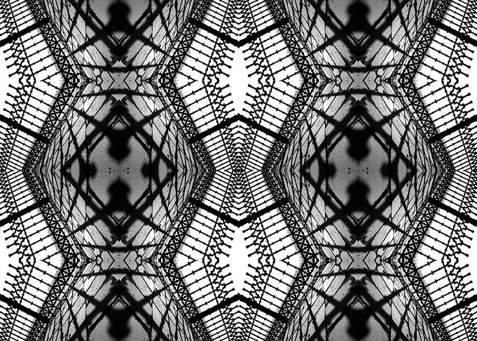 Abstract mirrored photo