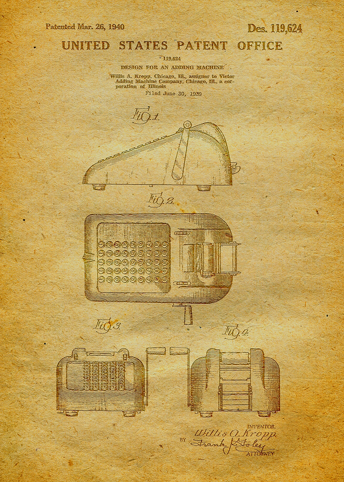 9 Adding Machine Patent