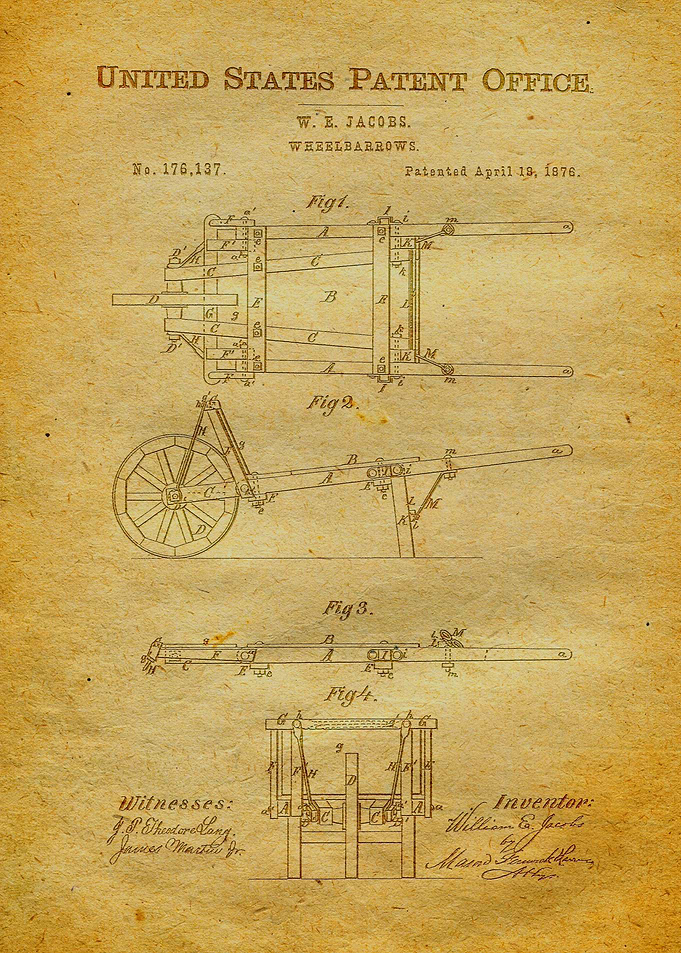 84 Wheelbarrows Patent Pr