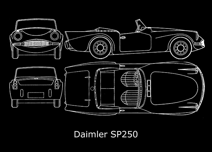 Daimler SP250 Blueprint
