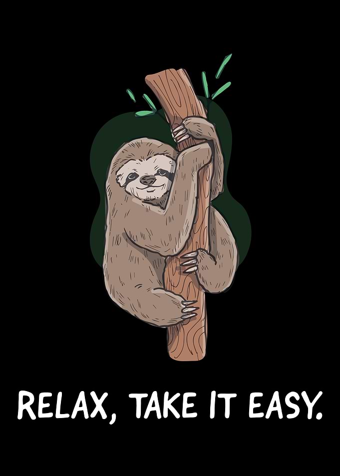 Sloth Lazy Chill Relax gif