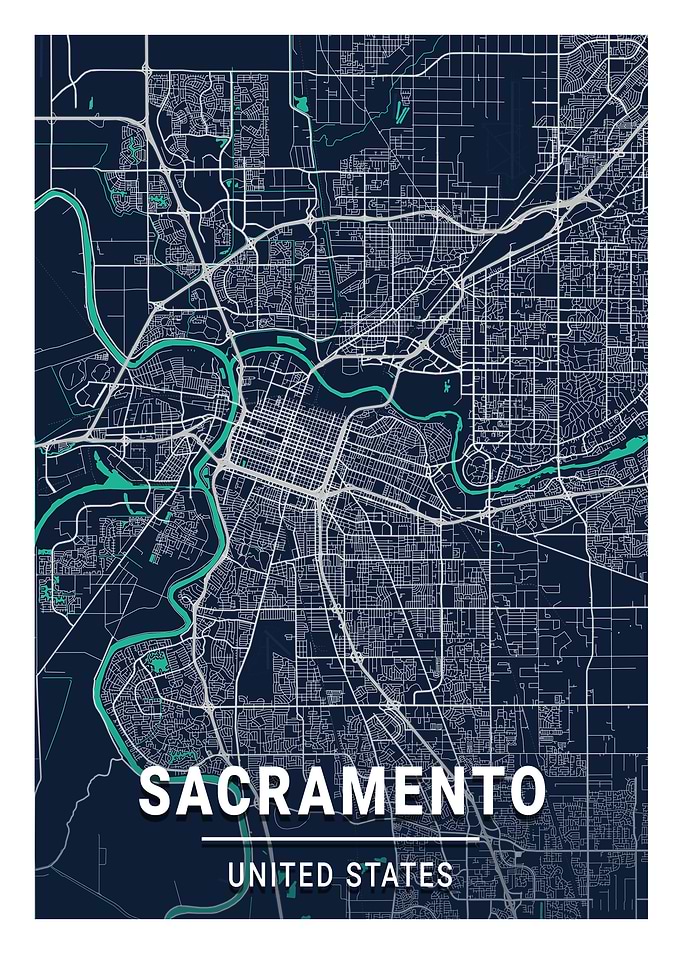 Sacramento Blue Dark Color