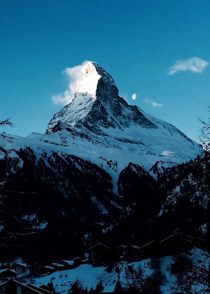 Snowy Mountain Switzerland