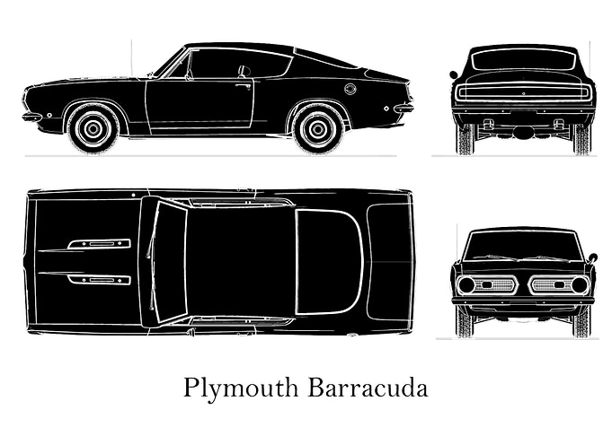 Plymouth Barracuda black