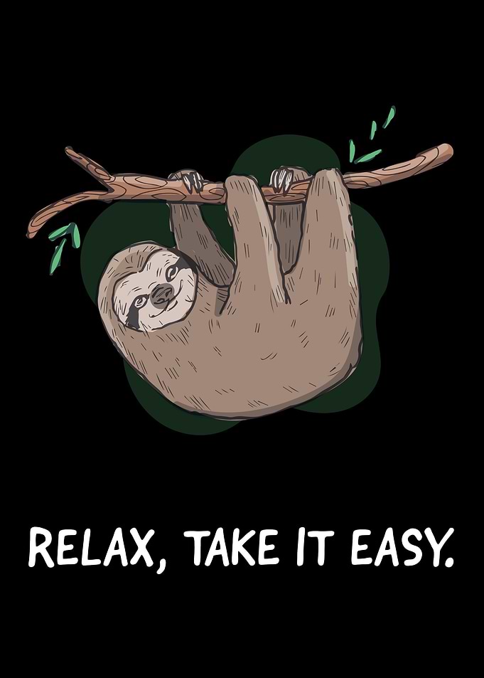Sloth Lazy Chill Relax gif
