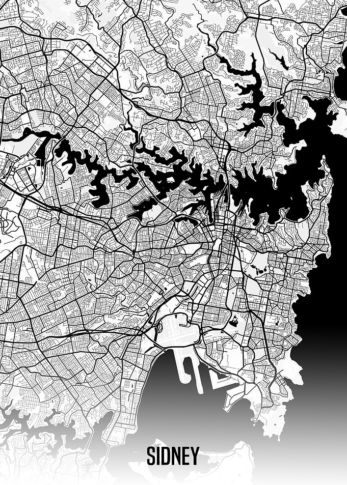 Sidney map