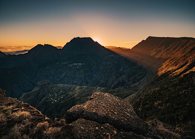 Sunrise in Mafate