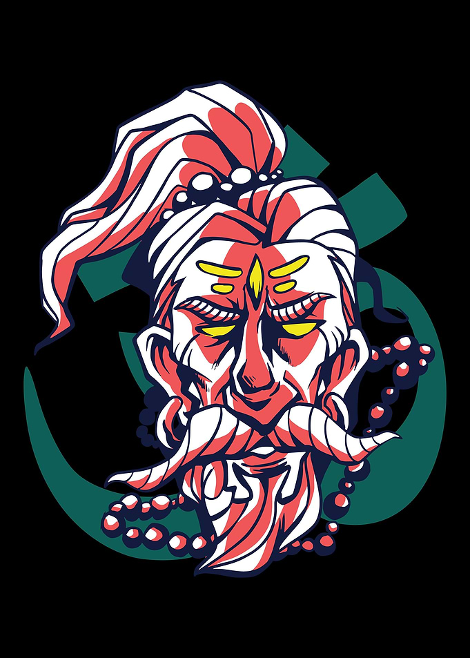 Bearded Man Chakra Yoga Ex