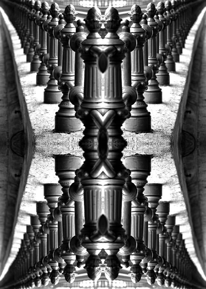 Abstract monochrome photo