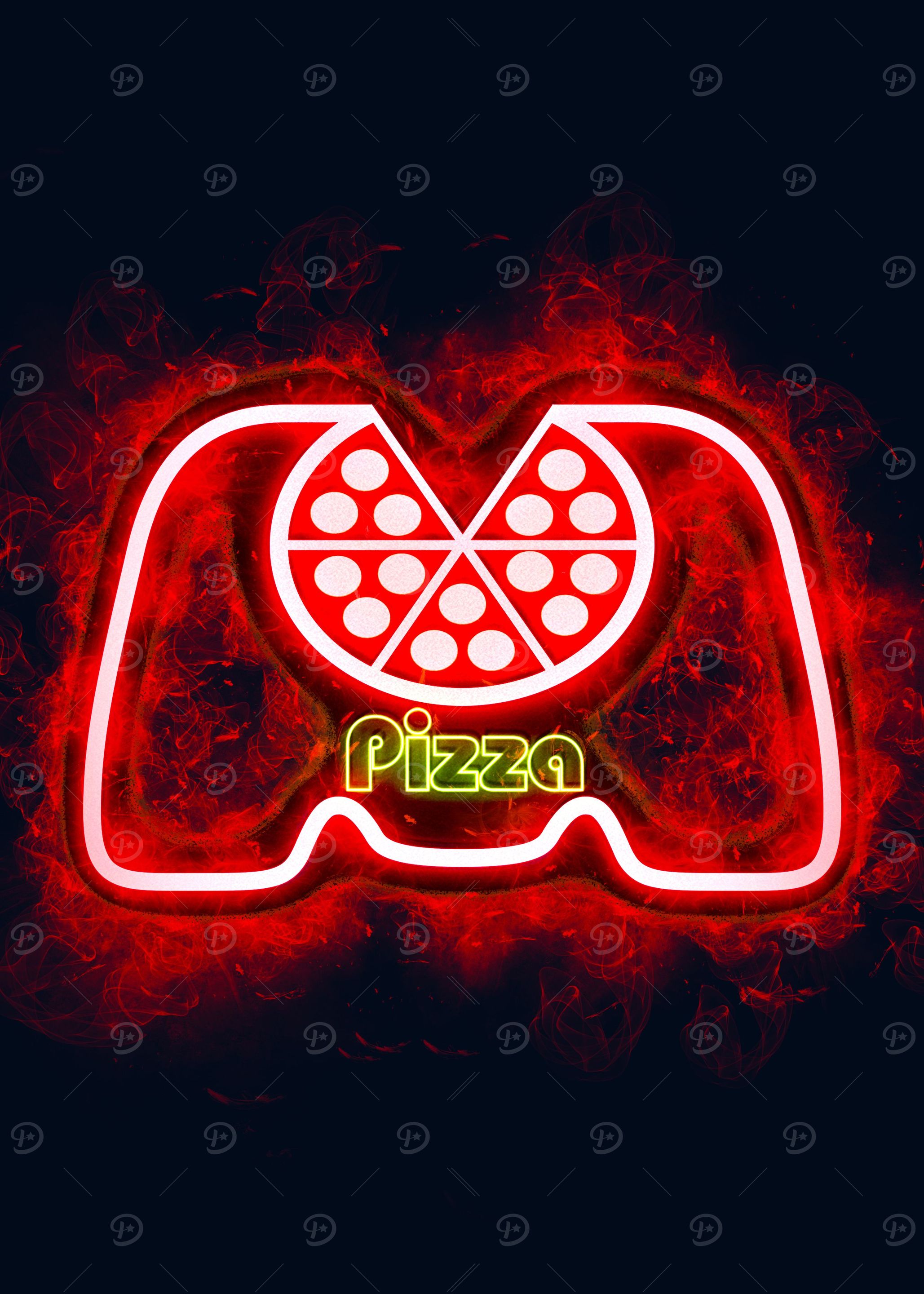 gaming with pizza smoky