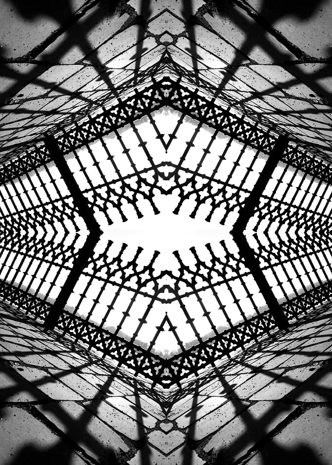 Abstract photo collage