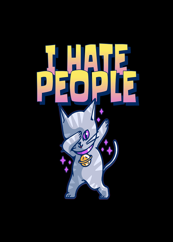 I Hate People Cat
