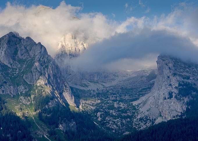 The mountains