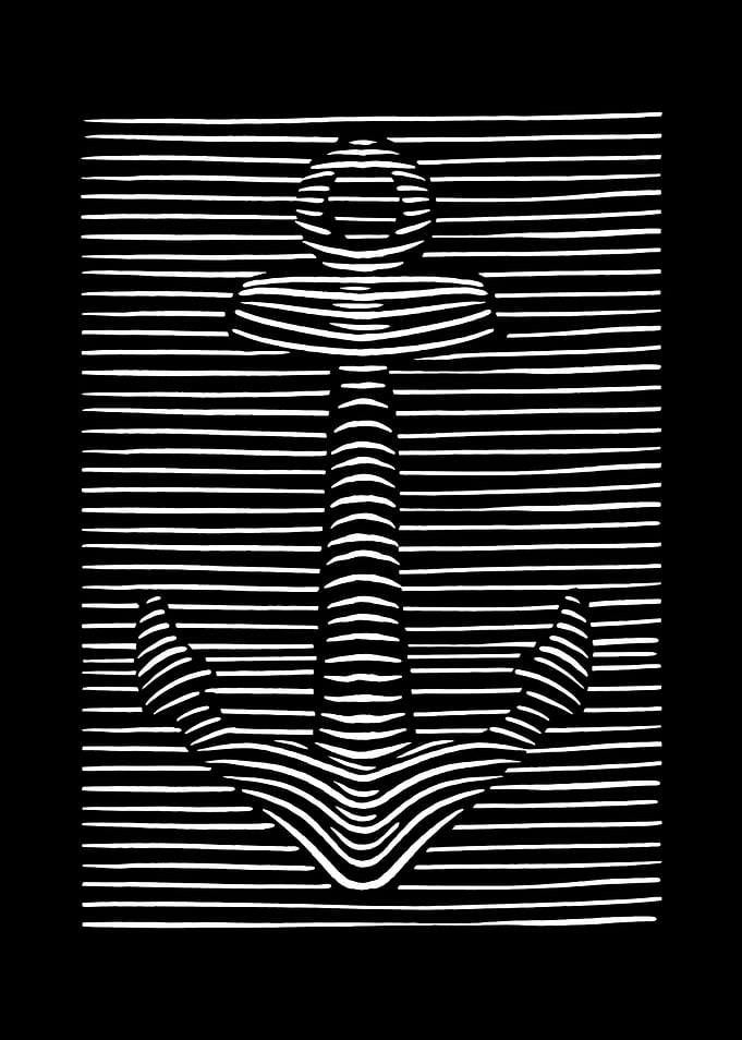 Anchor Fisherman Sailing