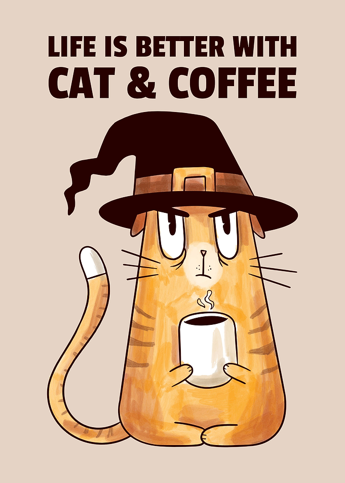 Cat And Coffee